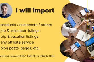 import products, listings or any custom post type into wordpress