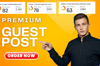 write and publish an article with a premium guest post backlink