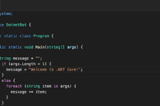 develop custom desktop applications with python3 script and c sharp dot net