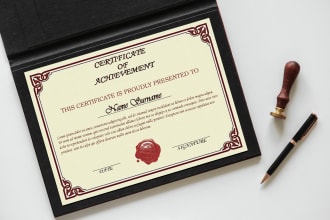 do professional certificate,diploma and award certificate design