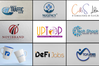 design modern recruitment agency or job board logo