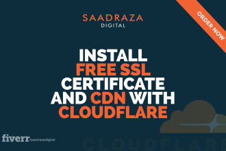install free ssl certificate and CDN with cloudflare