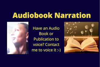 narrate your audio book or publication