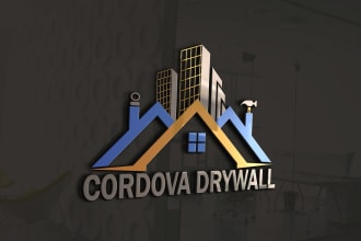 create construction, real estate, roofing logo