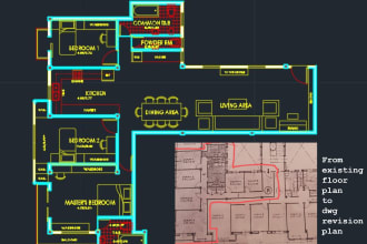 draft 2d floor plan using autocad