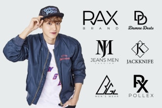 design urban streetwear clothing brand, initial letters and apparel logo