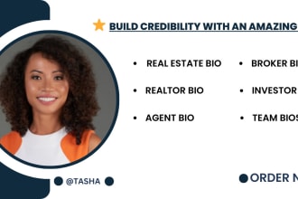write a great real estate bio, realtor bio, or agent bio