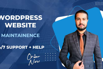 provide wordpress website maintenance, support, help, fix bugs and customization