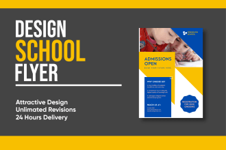 design creative school, education, event flyer
