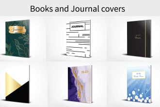 design amazon kdp and etsy book covers, journals, printables, planners, trackers