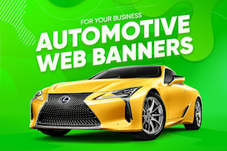 design automotive web banners