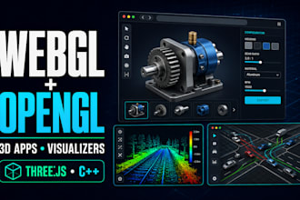 develop webgl threejs 3d configurators and opengl applications