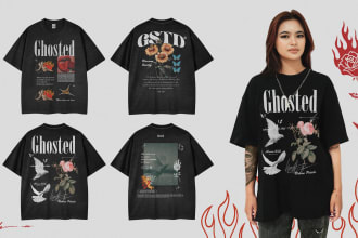 design your streetwear brand or merch tshirts and hoodies