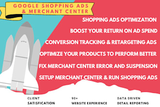 setup google merchant center and run shopping ads