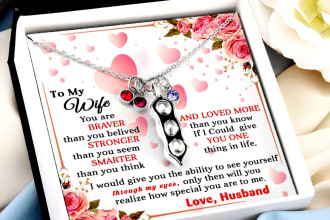 do winning and eye catching shineon necklace, message cards design for you