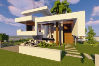 build you awesome house in  minecraft java or bedrock