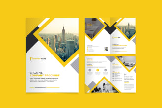 do annual report, company brochure, business profile proposal and booklet design