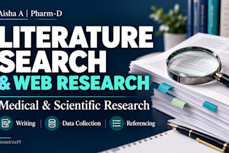 do literature search, writing, web search in medical or any discipline