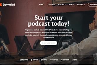 create a podcast website for podcasting in wordpress