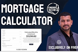 design a mortgage calculator for your website