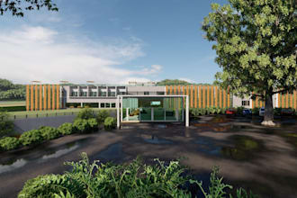 provide high quality architectural 3d rendering using lumion