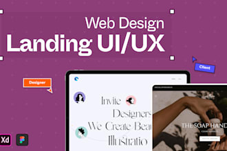 do professional business landing page and website design uiux in figma