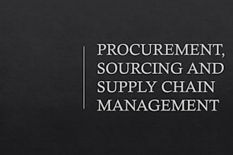 provide procurement, sourcing, supply chain research and operational services