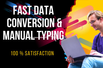do fast pdf to word, excel or manual typing and files conversion