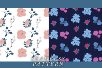 create a unique pattern design for fabric or wallpaper