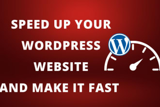 wordpress website speed optimization and increase page speed