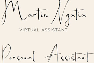 do any virtual assistant, data entry and web research
