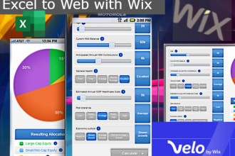 create a wix web based calculator convert excel to web