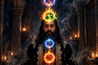 do telepathy reading, tell you his thoughts and feelings with 7 chakra love heal