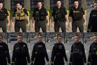 make fivem vestpack with male and female vests