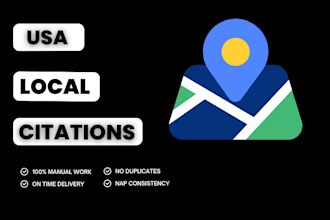 do 200 USA local citations and business directory submission