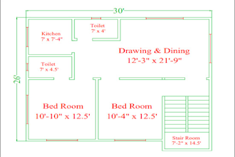 redraw  floor plan, 2d architectural floor plan