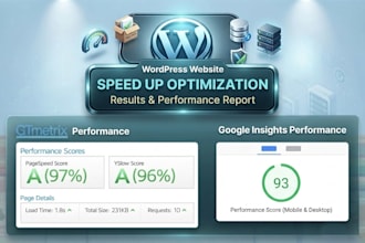 optimize wordpress website load speed and lite weight