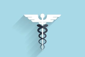 create modern medical logo in high definition