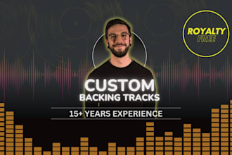 create or remake instrumental backing track, royalty free