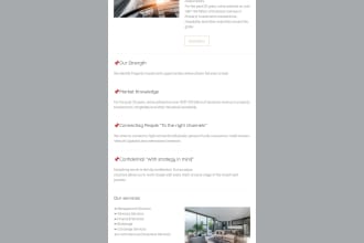 design and code a fully responsive HTML email template