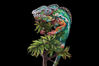 draw a stunning animal art in a realistic style for any use