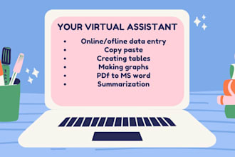 do fastest and quick data entry, copypaste,summarization