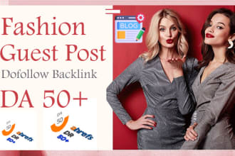 provide high da backlinks from my fashion and shopping blogs