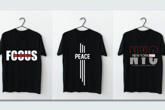 minimalist  typography t shirt design
