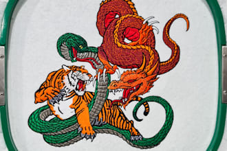 do professional embroidery digitizing into dst,pes in 1 hour