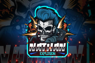 design your cartoon logo, twitch, gaming and mascot