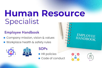 write and design comprehensive employee handbooks HR policies and sops
