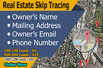 do exclusive skip tracing for real estate business