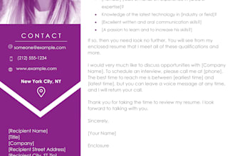 create standout CV and resume design to land your dream job