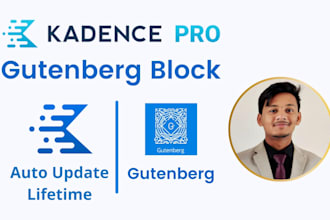 build website with gutenberg blocks and kadence block